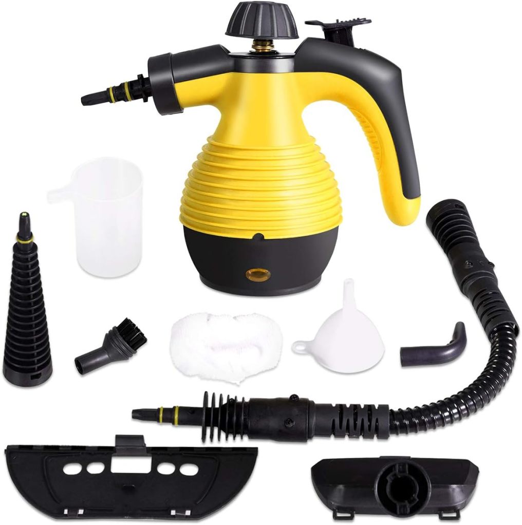 ARLIME Handheld Pressurized Steam Cleaner, Multi-Purpose Steamer, Steam Iron, 1050W, W/Attachments