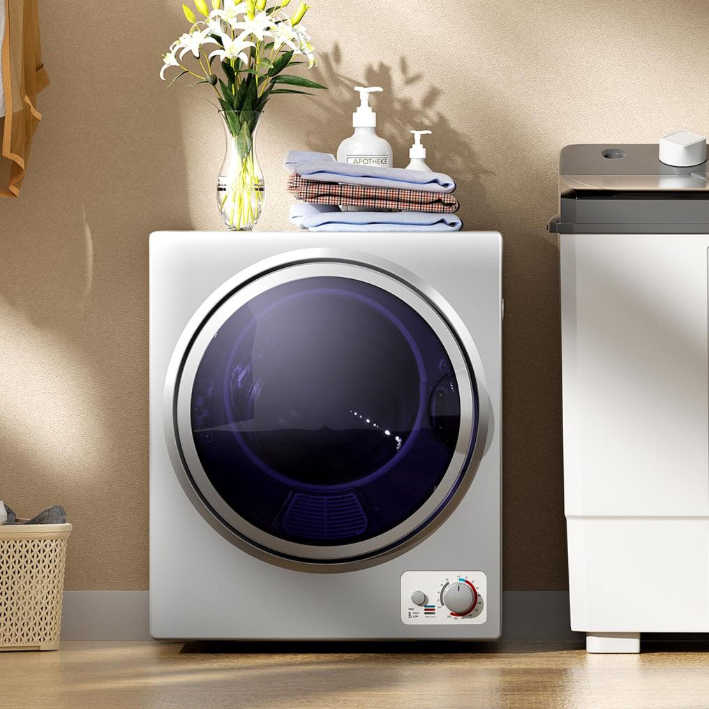 ARLIME Compact Laundry Dryer, Portable Clothes Dryers W/4 Automatic Drying Mode