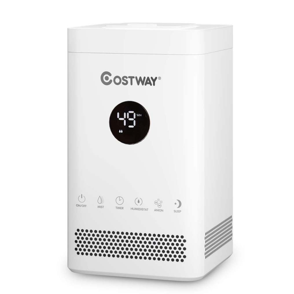 Small Humidifiers for Bedroom, 3.5L Top Fill Cool Mist Humidifier with 3-Level Mist, Sleep Mode, 12H Timer