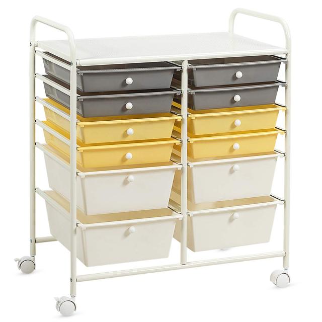 ARLIME 12-Drawer Rolling Storage Cart, 12 Drawer Organizer Trolley