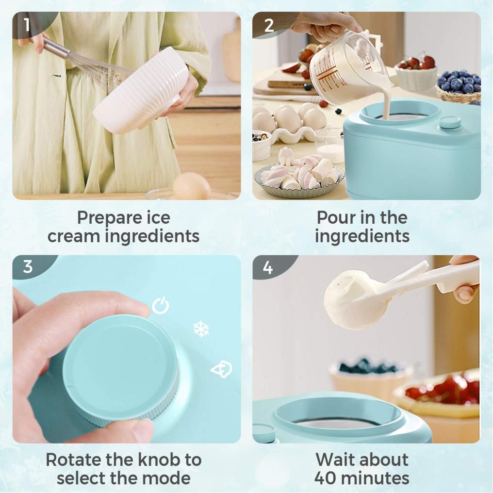 ARLIME Automatic Ice Cream Maker with Compression Cooling