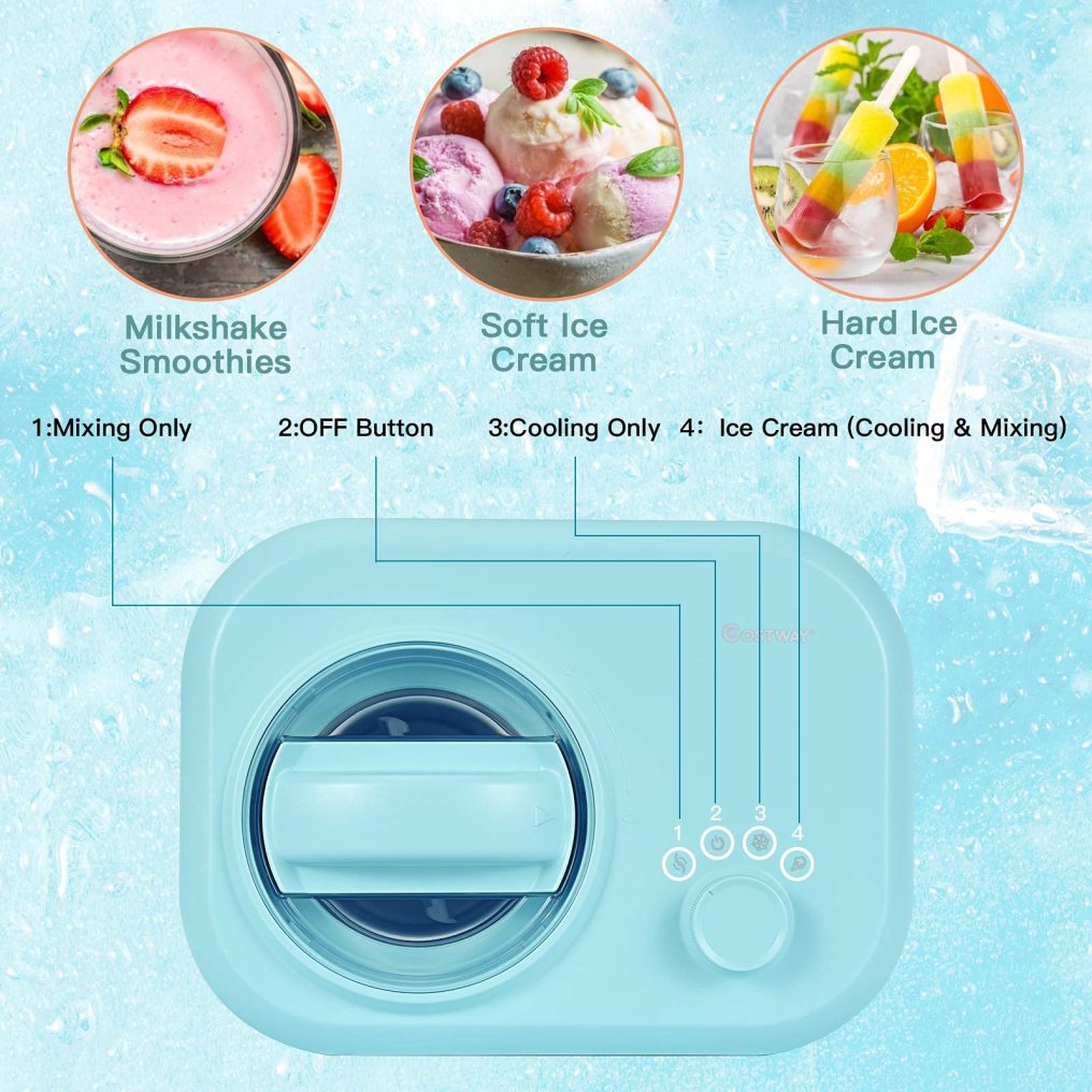 ARLIME Automatic Ice Cream Maker with Compression Cooling