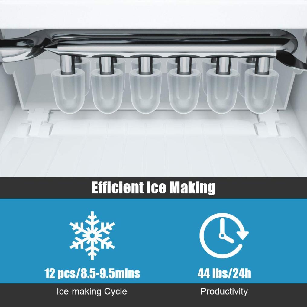 ARLIME Portable Ice Maker Countertop with Ice Scoop and Basket