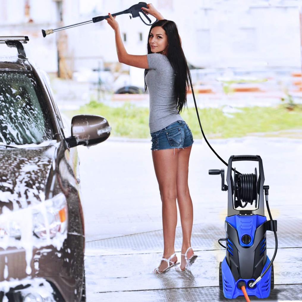 ARLIME 3000PSI Electric High Pressure Washer, 2 GPM 2000W Portable Power Washer Deck Patio Cleaner with Nozzles (Blue)