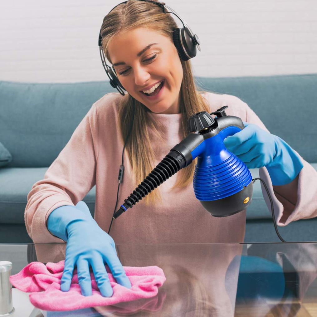 ARLIME Handheld Pressurized Steam Cleaner, Multi-Purpose Steamer, Steam Iron, 1050W, W/Attachments