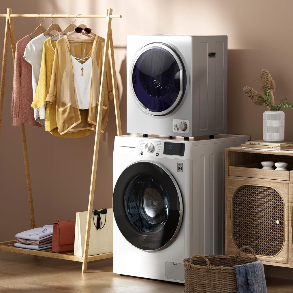 ARLIME Compact Laundry Dryer, Portable Clothes Dryers W/4 Automatic Drying Mode