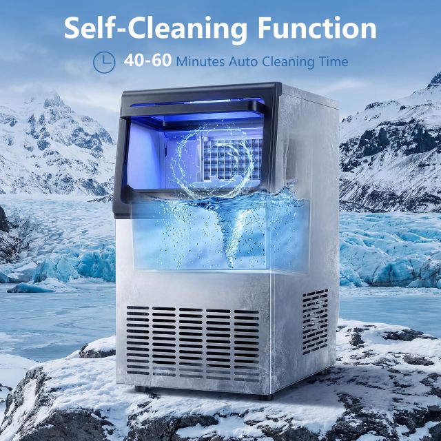 Arlime 80 Lbs/24H Commercial Spray-Type Ice Maker Machine