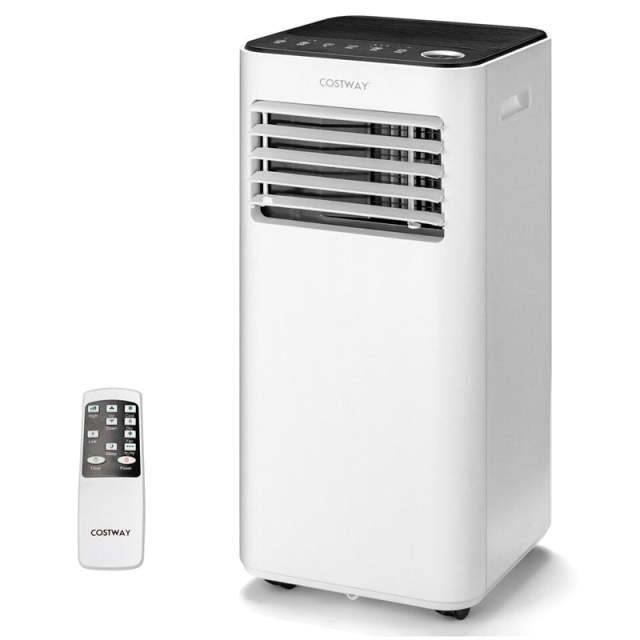 10000 BTU Portable Air Conditioner, 3-in-1 Quiet AC Unit with Fan, Dehumidifier, Sleep Mode & Remote, Cools 350 Sq.Ft for Bedroom, Dorms, Offices