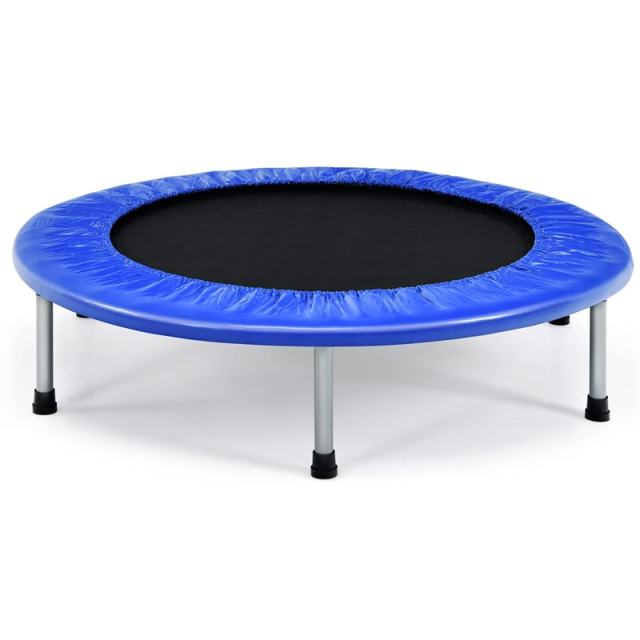 38" Mini Folding Trampoline, Foldable Fitness Rebounder for Adults & Kids, Indoor/Outdoor Exercise, Max Load 330lbs, Portable Workout Trampoline