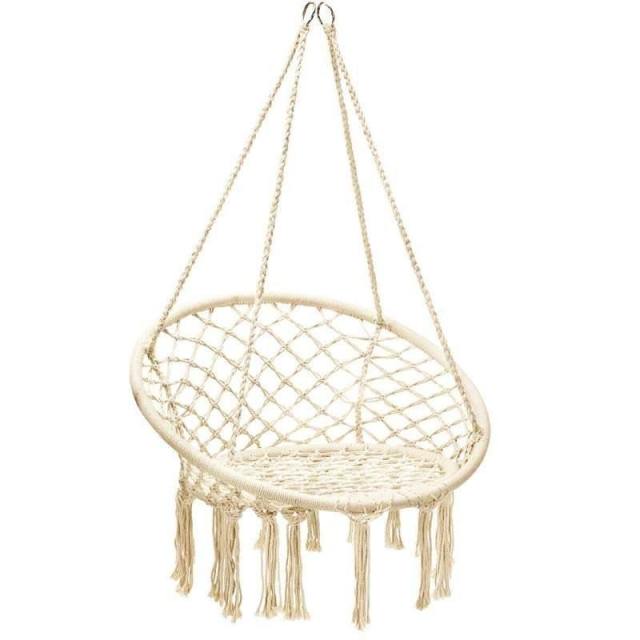 Cotton Rope Hanging Hammock Chair Macrame Swing Chair