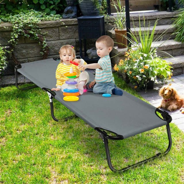 Outdoor Camping Cot Military Army Style Folding Cot for Hiking Travel