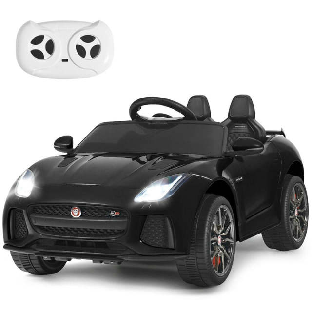 12V Kids Ride-On Car, Licensed Jaguar F-Type SVR Electric Vehicle with Remote Control, Lights, MP3, Motorized Car, Gift for Boys & Girls