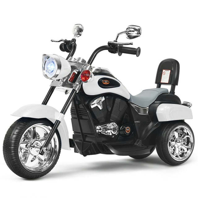 Kids Ride-On Motorcycle, 3-Wheel 6V Battery Powered Chopper Motorcycle with Headlight & Horn, ASTM-Certified Electric Toy for Boys & Girls Gifts h2