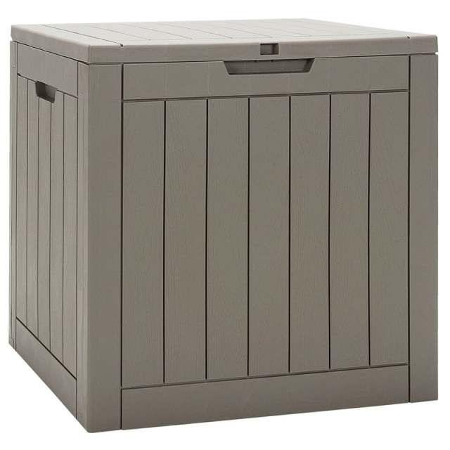 30 Gallon Deck Box Patio Storage Container Seating Outdoor Storage Cabinet with Lockable Lid for Garden Furniture Cushions