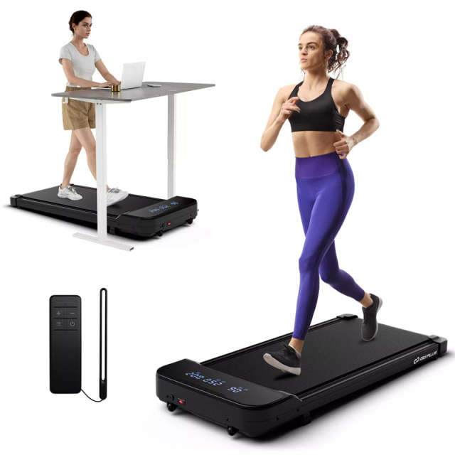 3-in-1 Walking Pad Under Desk Treadmill 2.5HP with Remote, LED Display & 3 Countdown Modes, Portable Compact Jogging Machine for Home/Office