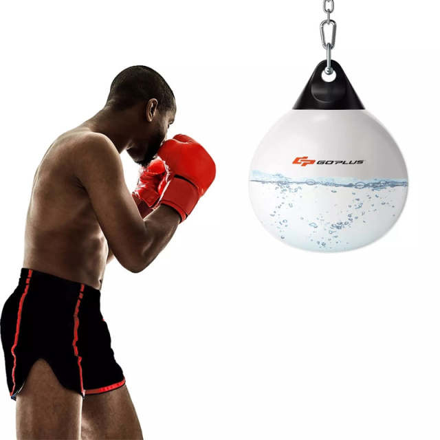 21" Water Aqua Punching Bag, 180LBS Heavy Bag with Adjustable Metal Chain & Water Injection Hose, Boxing Training Bag for Adults Fitness, MMA