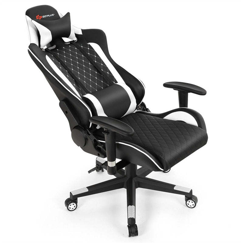 Massage Gaming Chair Gaming Recliner Ergonomic High Back Office Computer Chair with Adjustable Armrest & Lumbar Pillow