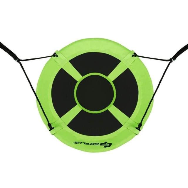 40 Inch Flying Saucer Tree Swing Set Outdoor Round Swing with Adjutable Hanging Ropes for Kids Adults Park Backyard