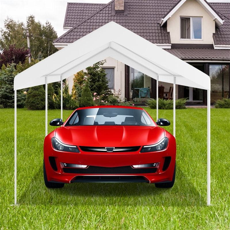 10' x 20' Heavy Duty Carport Steel Frame Car Canopy Portable Garage Shelter Waterproof Sun Proof Outdoor Camping Event Party Canopy Tent