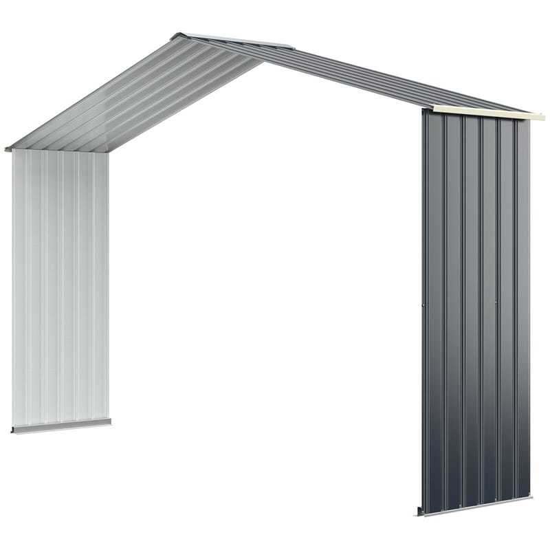 Outdoor Storage Shed Extension Kit for 11 Feet Garden Backyard Shed Width
