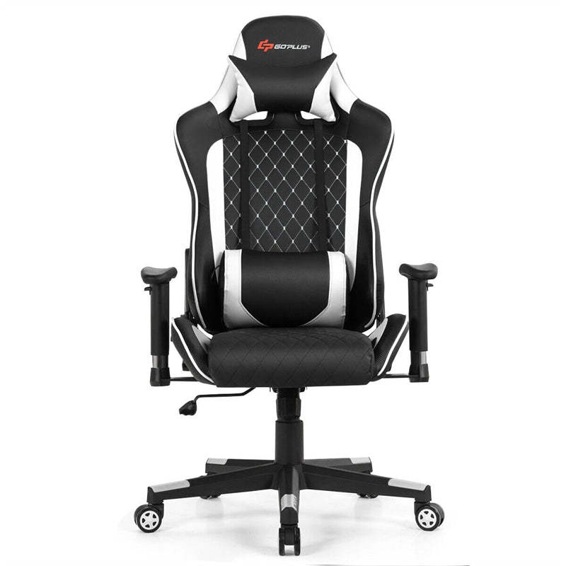 Massage Gaming Chair Gaming Recliner Ergonomic High Back Office Computer Chair with Adjustable Armrest & Lumbar Pillow