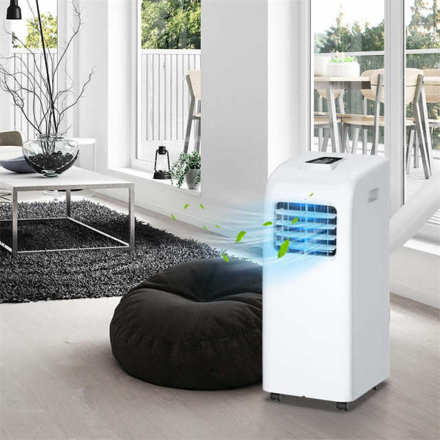 8000 BTU Portable Air Conditioner with Dehumidifier Function, Remote Control & Window Kit, Energy Efficient AC Unit for Rooms Up to 200 Sq. Ft