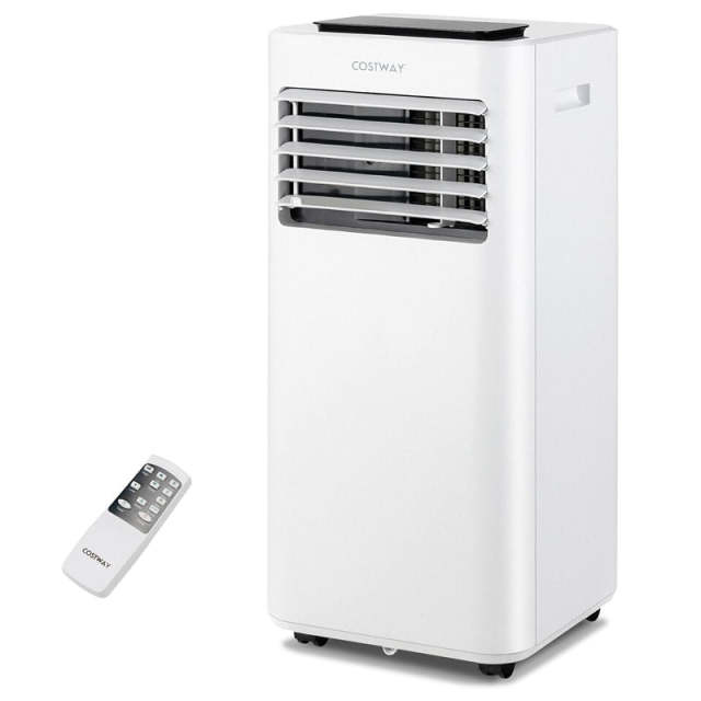 10000 BTU Portable Air Conditioner, 3-in-1 AC Unit with Fan, Dehumidifier & Sleep Modes, Remote Control, 24H Timer, Child Lock, Window Kit