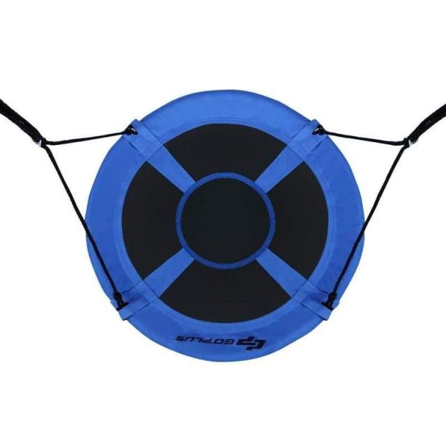 40 Inch Flying Saucer Tree Swing Set Outdoor Round Swing with Adjutable Hanging Ropes for Kids Adults Park Backyard