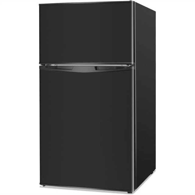2 Door Mini Fridge 3.2 Cu.Ft. Compact Refrigerator with Freezer for Bedroom Dorm Apartment Office