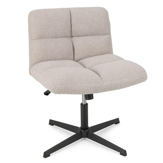 KOMFOTT Criss Cross Chair, Height Adjustable Computer Swivel Office Chair