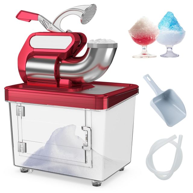 ARLIME Shaved Ice Machine Commercial, 660 LBS/H 300W Electric Ice Crusher