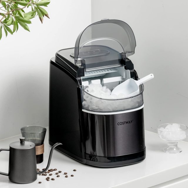 26.5 LBS Ice Per Day Countertop Ice Maker for Kitchen Bar Office