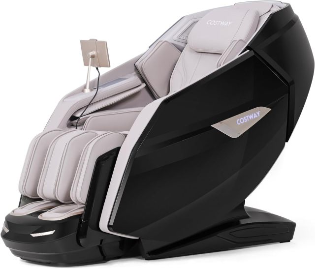 Zero Gravity Full Body Massage Chair w/ 4D Dual Roller System Flexible Track