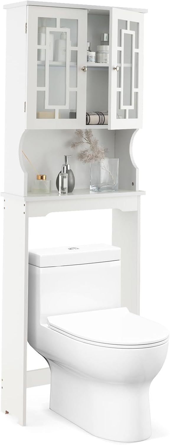 ARLIME Over The Toilet Storage Cabinet with Adjustable Shelf