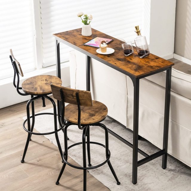 48 inch Industrial Bar Height Sofa Table