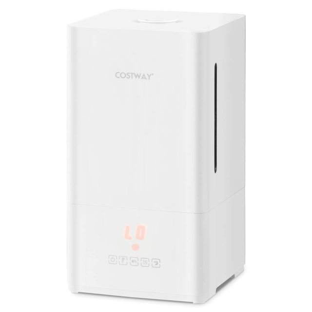 Humidifiers for Bedroom, 4L Ultrasonic Humidifier with Essential Oil Diffuser, 2 Mist Levels