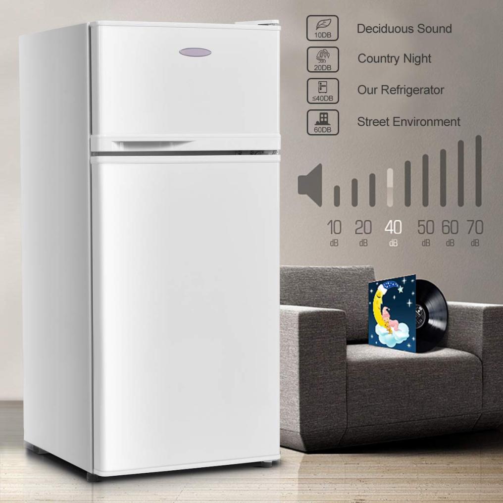 ARLIME Compact Refrigerator, 3.4 Cu. Ft. Classic Fridge with Freezer and Shelves