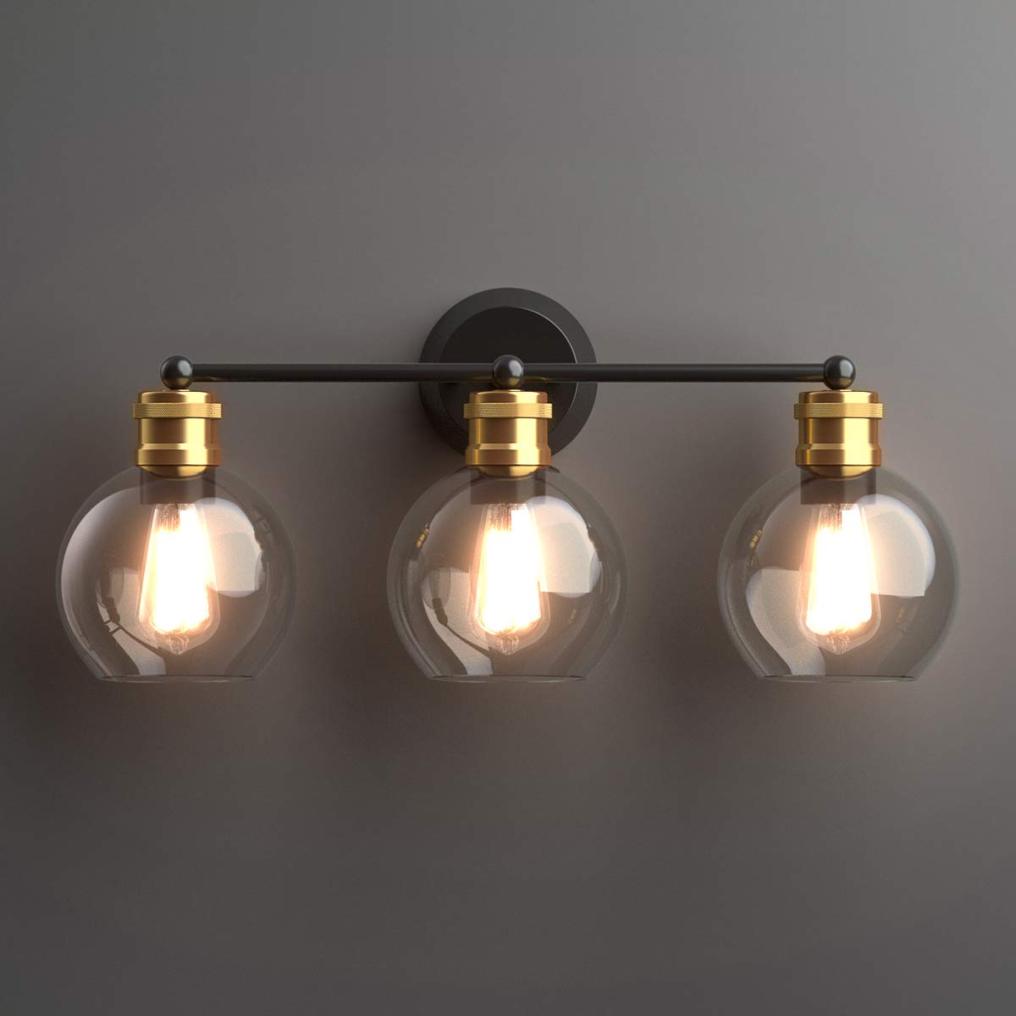 ARLIME Vintage 3 Light Vanity Wall Light