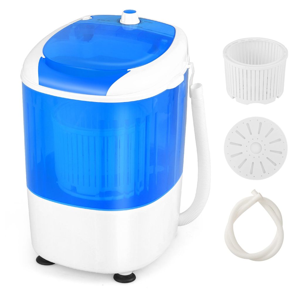 Portable Mini Washing Machine with Spin Dryer, Washing Capacity 5.5lbs