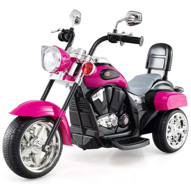 Kids Ride-On Motorcycle, 3-Wheel 6V Battery Powered Chopper Motorcycle with Headlight & Horn, ASTM-Certified Electric Toy for Boys & Girls Gifts h2