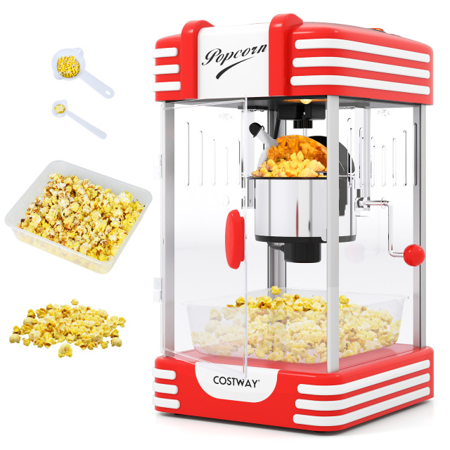 Theater Style Countertop Popcorn Maker with Stainless Steel Kettle