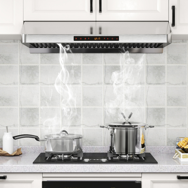 36 Inch Under Cabinet Range Hood 900 CFM Kitchen Stove Vent with Oil Collector