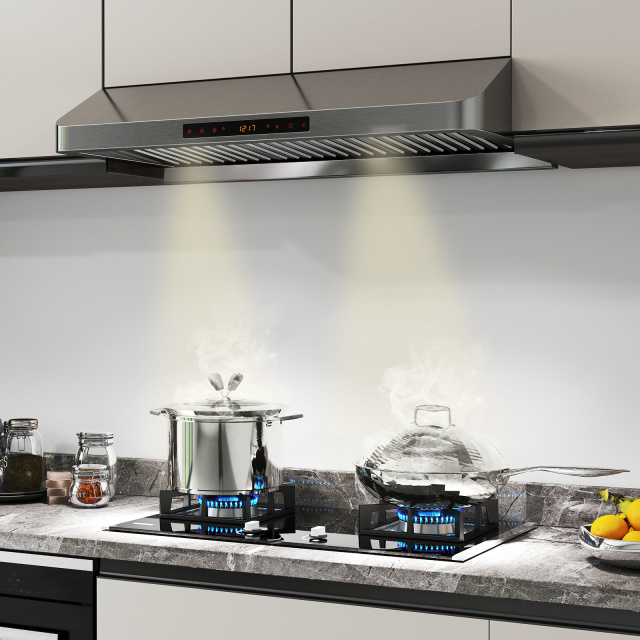 36 Inch Under Cabinet Range Hood 900 CFM Kitchen Stove Vent with Oil Collector