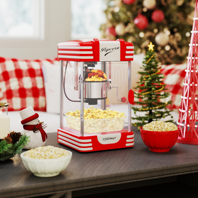 Theater Style Countertop Popcorn Maker with Stainless Steel Kettle