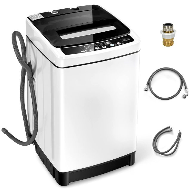 ARLIME 2 in 1 Full-Automatic Washing Machine with 8 Wash Programs, LED Display, 10 Water Levels