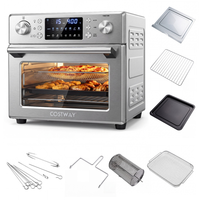 Stainless Steel Countertop Convection Oven with Bake