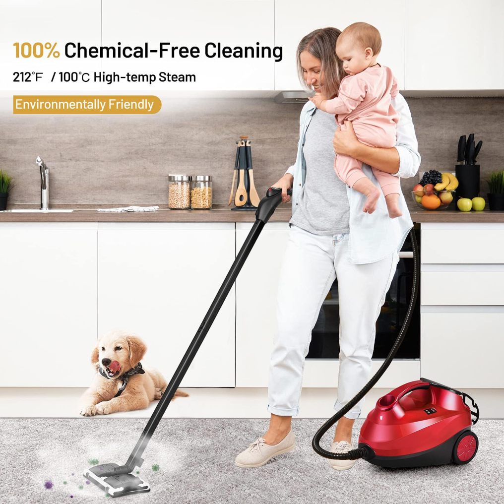 ARLIME 2000W Multipurpose Steam Cleaner with 19 Accessories, Household Steamer with 1.5L Tank for Cleaning