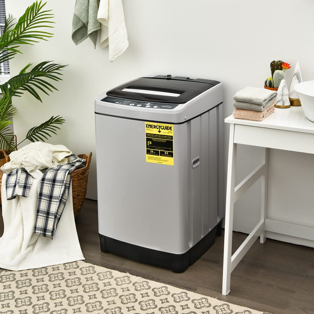 ARLIME 2 in 1 Full-automatic Washing Machine, Washer and Spinner Combo with 8 Wash Programs, LED Display, 10 Water Levels