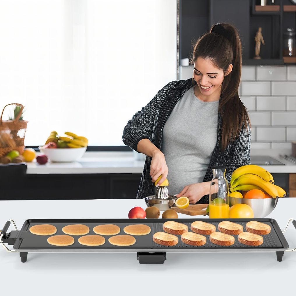 ARLIME 39.5" Extra Large Electric Griddle, Nonstick Countertop BBQ Grill