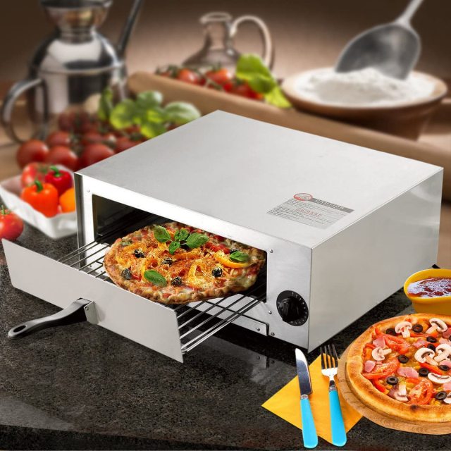 ARLIME Electric Pizza Oven Stainless Steel Pizza Baker for Kitchen Commercial Use, Snack Oven